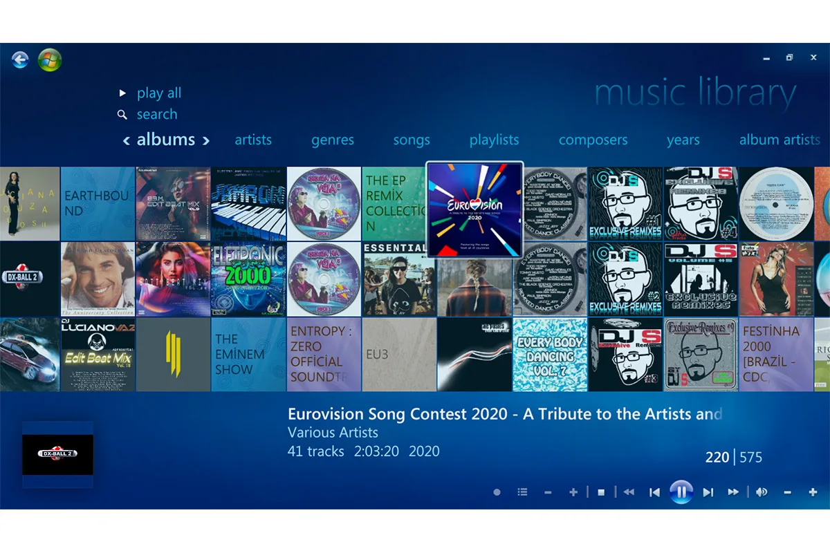 Un service de musique en ligne HD intégré à Windows MCE