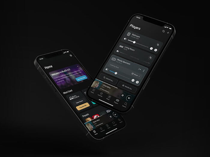 interface multiroom BluOS 4.0 sur  smartphone