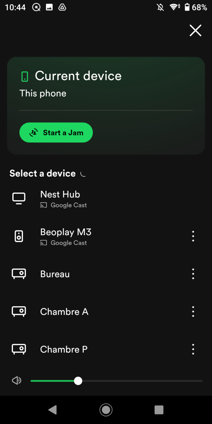 android spotify google cast