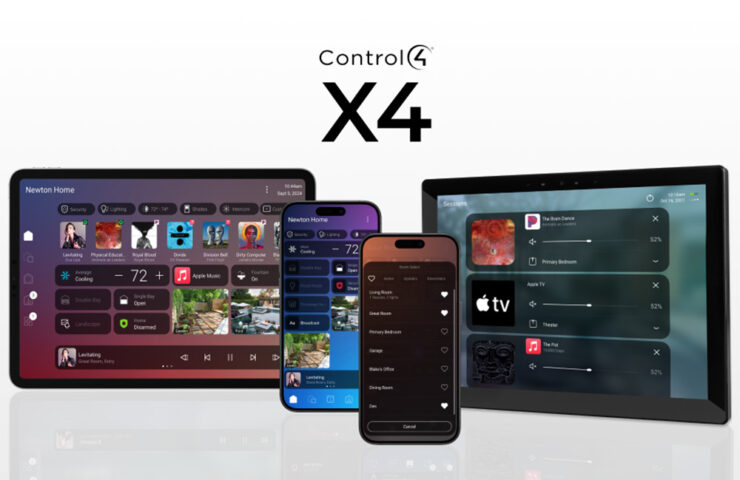 control4 X4 interface multiroom